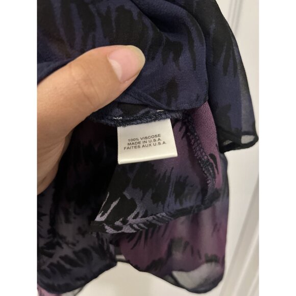 Misa Los Angeles Tie Dye Print Layered Short Sleeve Mini Dress Size Medium - Picture 4 of 7